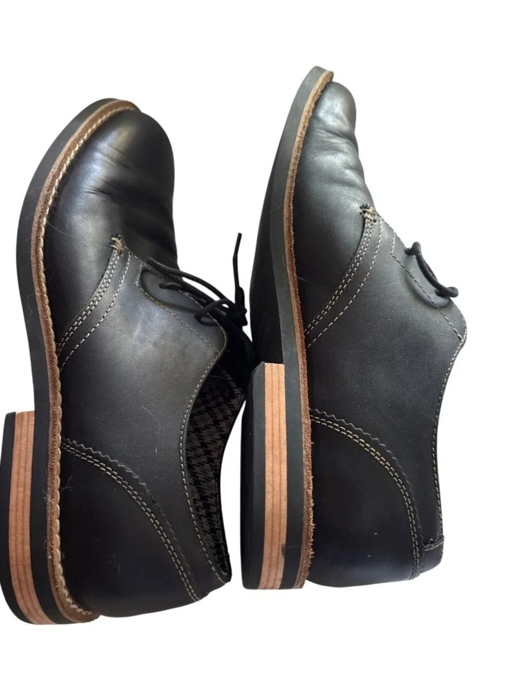 Original Penguin Black Leather Lace-Up Oxford Shoes For Men Size 11